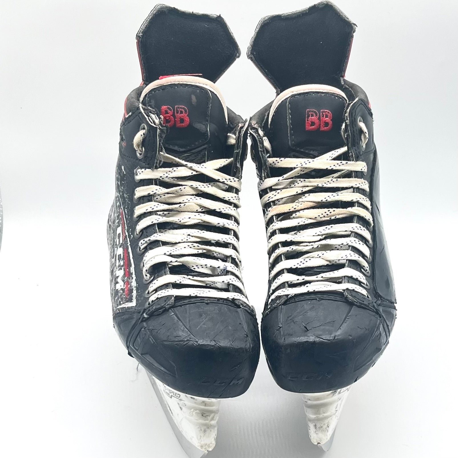 Patins de hockey CCM Jetspeed FT2 Pro d'occasion de la LNH - Bowen Byram (n° 4)